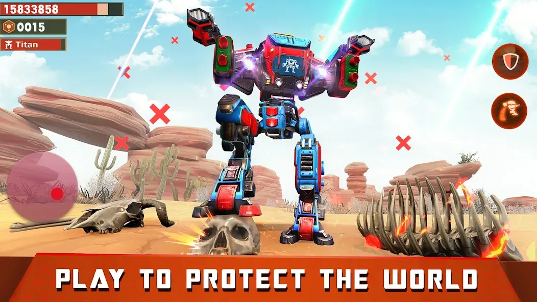 Mech Robot Wars - Multi Robot — Безлимитные деньги и роботы — скриншот 3