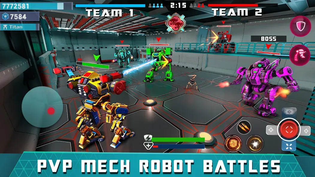 Mech Robot Wars - Multi Robot — Безлимитные деньги и роботы — скриншот 5