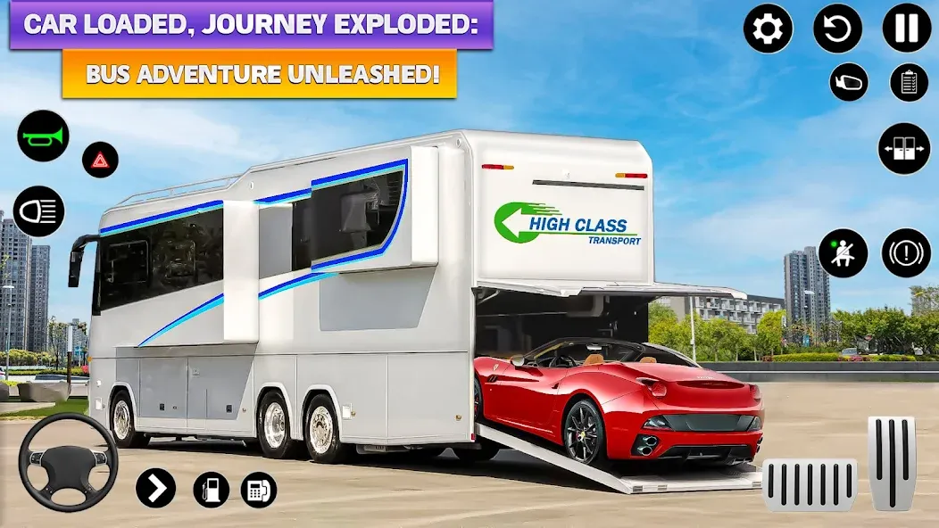 Скачать Ultimate Bus Driving Simulator MOD APK — Безлимитные деньги и топливо — скриншот 1