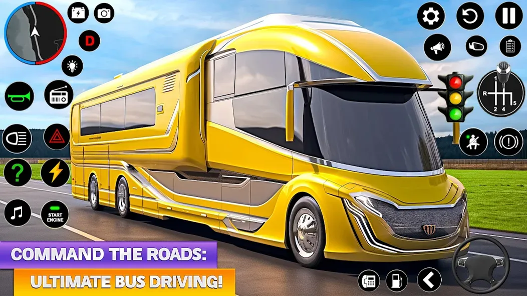 Скачать Ultimate Bus Driving Simulator MOD APK — Безлимитные деньги и топливо — скриншот 3