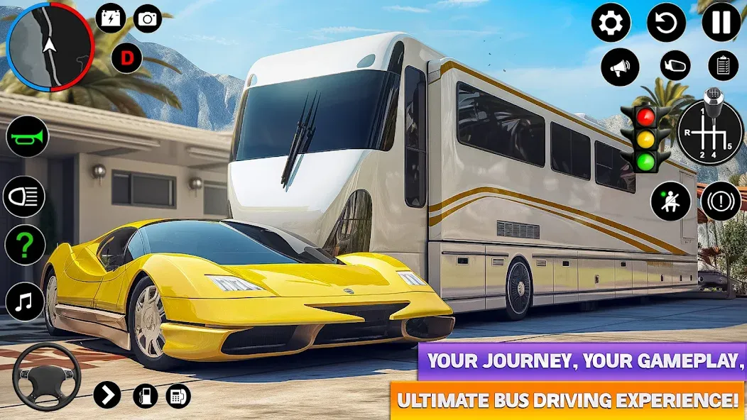 Скачать Ultimate Bus Driving Simulator MOD APK — Безлимитные деньги и топливо — скриншот 5