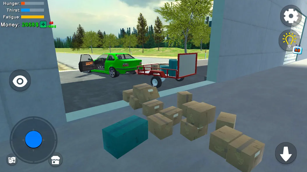 Скачать My First Summer Car: Mechanic (Мод: Много денег и все машины) на Андроид — скриншот 5