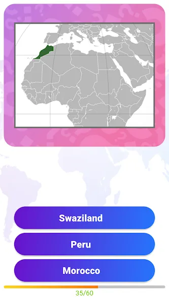 Скачать World Geography Quiz Game (Мод: Открыты все страны и уровни) на Андроид — скриншот 3 Скачать World Geography Quiz Game (Мод: Открыты все страны и уровни) на Андроид — скриншот 3