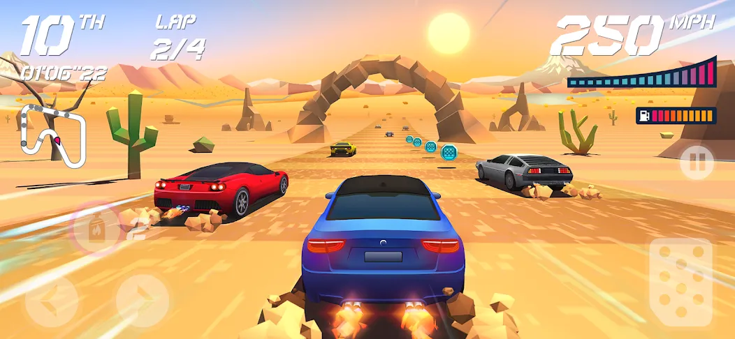 Horizon Chase – Arcade Racing — Взломанная версия (Безлимитные деньги и топливо) — скриншот 5 Horizon Chase – Arcade Racing — Взломанная версия (Безлимитные деньги и топливо) — скриншот 5