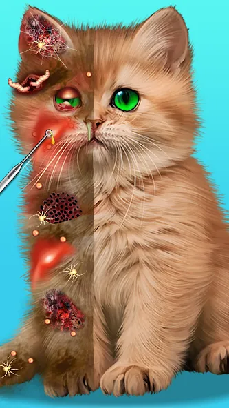Virtual Cat ASMR Spa Makeover MOD APK — Безлимитные деньги и премиум-уход — скриншот 1