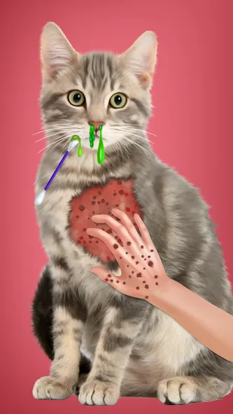 Virtual Cat ASMR Spa Makeover MOD APK — Безлимитные деньги и премиум-уход — скриншот 4