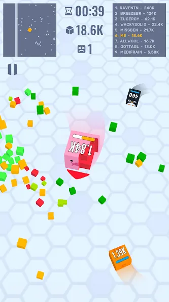 Cube Zone io MOD APK на Android — Безлимитные монеты и усиленная атака — скриншот 4 Cube Zone io MOD APK на Android — Безлимитные монеты и усиленная атака — скриншот 4