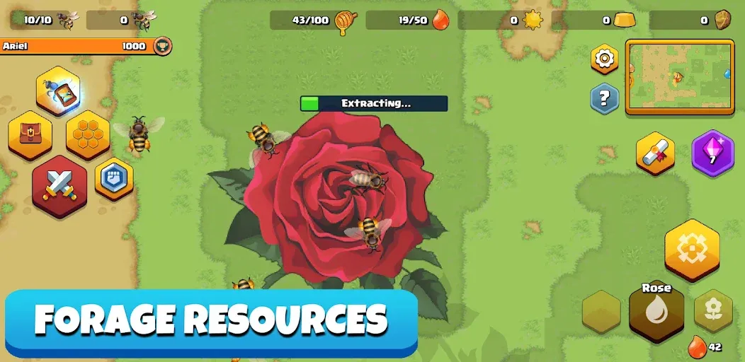 Скачать Pocket Bees: Colony Simulator на Андроид — Безлимитные ресурсы и ускоренное развитие — скриншот 2