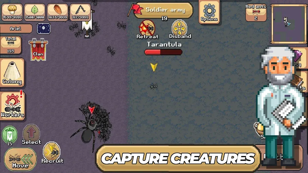 Pocket Ants: Colony Simulator — Мод: Безлимитные ресурсы и ускоренное развитие — скриншот 2 Pocket Ants: Colony Simulator — Мод: Безлимитные ресурсы и ускоренное развитие — скриншот 2