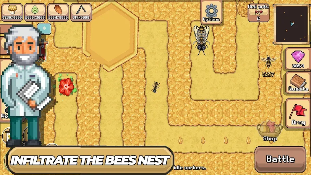 Pocket Ants: Colony Simulator — Мод: Безлимитные ресурсы и ускоренное развитие — скриншот 5 Pocket Ants: Colony Simulator — Мод: Безлимитные ресурсы и ускоренное развитие — скриншот 5