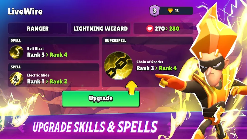 Скачать Loot Mage Trials: Battle Games — Последняя версия (Безлимитная мана и мощное снаряжение) — скриншот 3