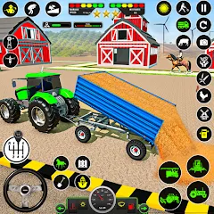Скачать взломанную Tractor Farming: Tractor Games — Безлимитные деньги и техника