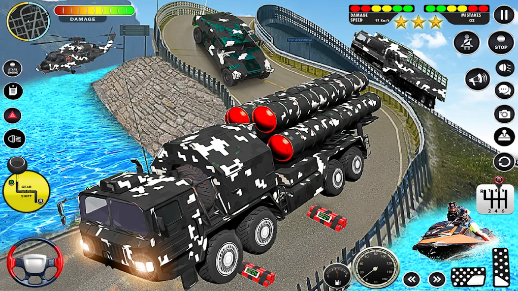 Army Vehicle Transport Truck MOD — Безлимитные деньги и топливо на Андроид — скриншот 3