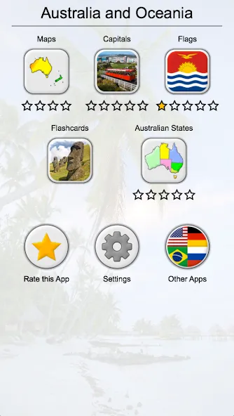 Взломанная Australian States and Oceania на Андроид — Открыты все штаты и регионы — скриншот 3