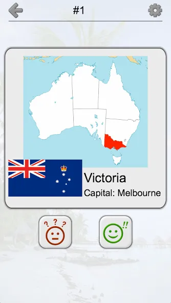 Взломанная Australian States and Oceania на Андроид — Открыты все штаты и регионы — скриншот 4