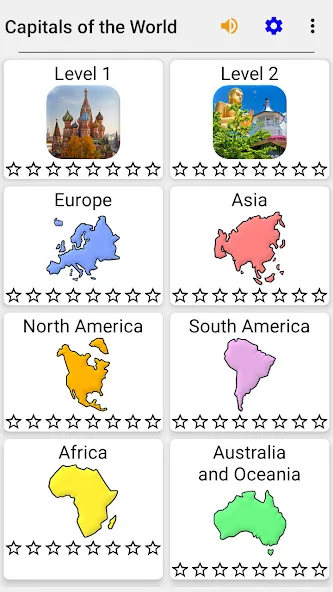 Скачать Capitals of the World - Quiz MOD APK — Все столицы разблокированы — скриншот 3