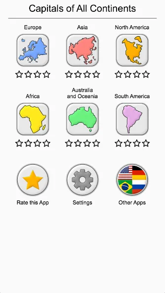 Скачать Capitals - Geography Quiz (Мод: Открыты все страны и столицы) на Андроид — скриншот 5