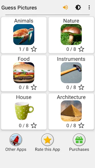 Взлом Guess Pictures and Words Quiz — Открыты все уровни и подсказки — скриншот 3