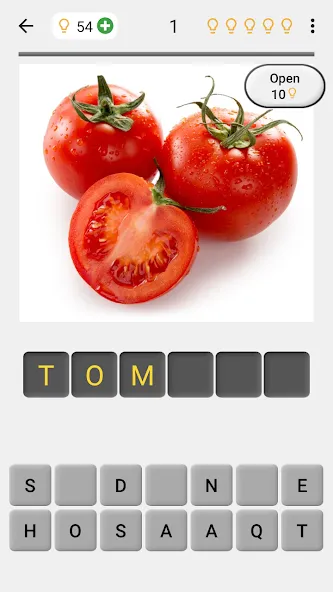 Fruit and Vegetables - Quiz Mod APK Открыты все уровни и подсказки — Скачать на Андроид — скриншот 1