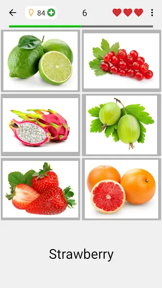 Fruit and Vegetables - Quiz Mod APK Открыты все уровни и подсказки — Скачать на Андроид — скриншот 2