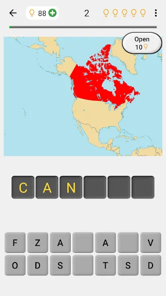 Maps of All Countries Geo-Quiz на Андроид — Открыты все страны и режимы — скриншот 2