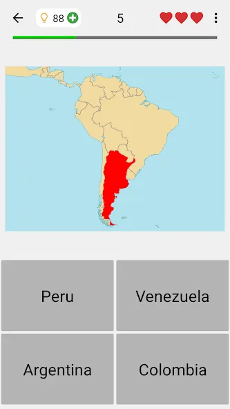 Maps of All Countries Geo-Quiz на Андроид — Открыты все страны и режимы — скриншот 5