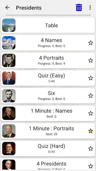 US Presidents and History Quiz — Мод: Открыты все президенты и факты — скриншот 3