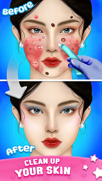 ASMR Doctor Game: Makeup Salon на Андроид — Безлимитные деньги и открыты все уровни — скриншот 1 ASMR Doctor Game: Makeup Salon на Андроид — Безлимитные деньги и открыты все уровни — скриншот 1