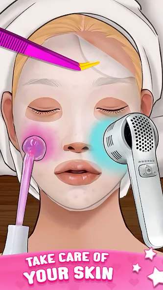 ASMR Doctor Game: Makeup Salon на Андроид — Безлимитные деньги и открыты все уровни — скриншот 4 ASMR Doctor Game: Makeup Salon на Андроид — Безлимитные деньги и открыты все уровни — скриншот 4