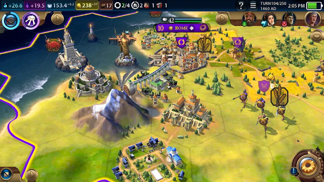 Взломанная Civilization VI - Build A City на Андроид — Безлимитные ресурсы и ускоренное строительство — скриншот 1