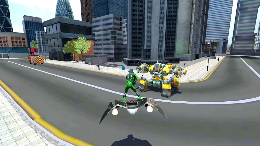 Скачать Rope Frog Ninja Hero Car Vegas MOD APK — Безлимитные деньги и оружие — скриншот 2