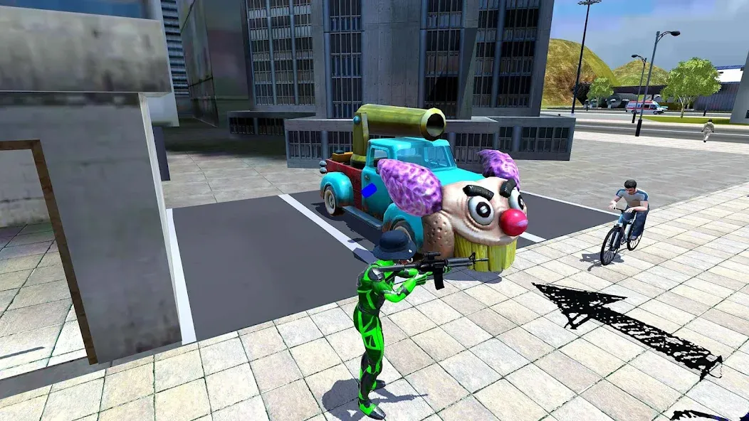 Скачать Rope Frog Ninja Hero Car Vegas MOD APK — Безлимитные деньги и оружие — скриншот 4