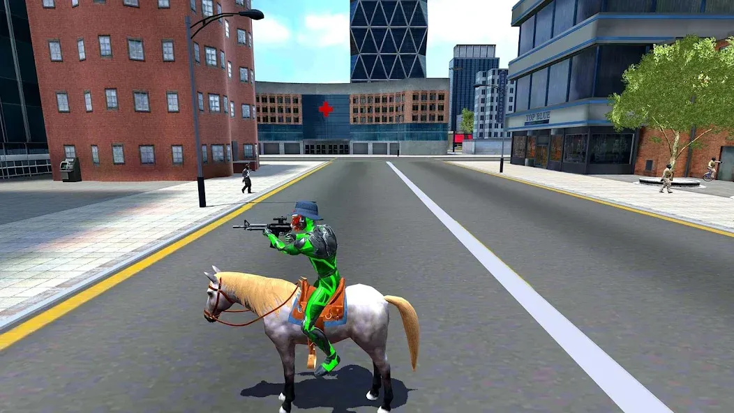 Скачать Rope Frog Ninja Hero Car Vegas MOD APK — Безлимитные деньги и оружие — скриншот 5