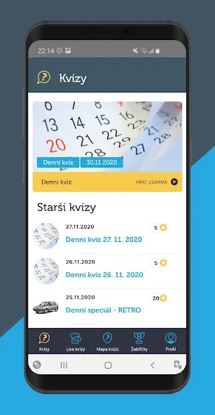 Kvíz do kapsy на Андроид — Мод Безлимитные подсказки и открыты все вопросы — скриншот 1