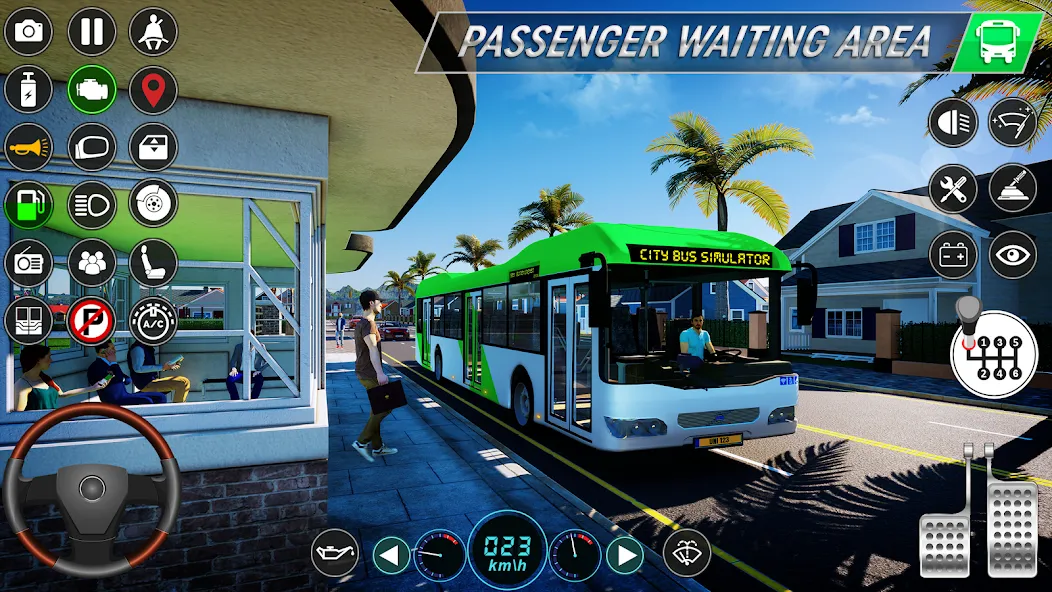 Скачать City Bus Simulator: Bus Games на Андроид — Безлимитные деньги и топливо — скриншот 1