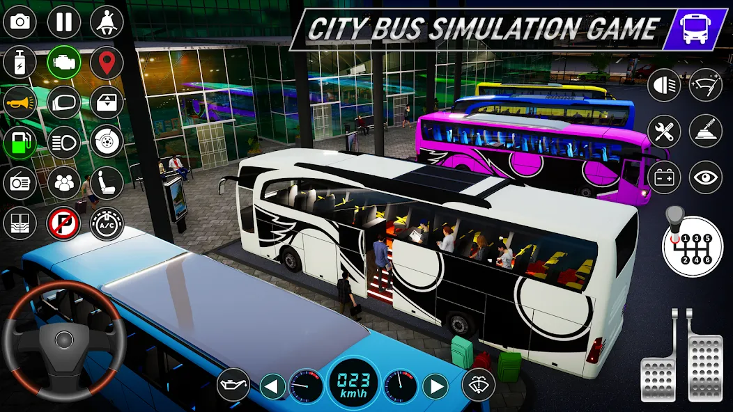 Скачать City Bus Simulator: Bus Games на Андроид — Безлимитные деньги и топливо — скриншот 4