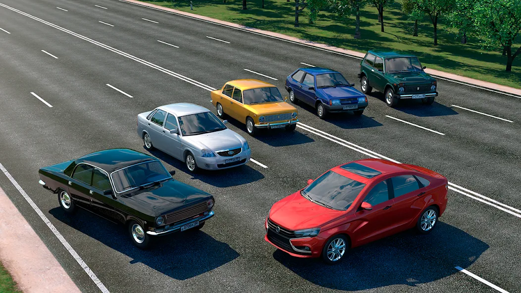 Скачать Driving Zone: Russia MOD APK — Безлимитные деньги и все машины открыты — скриншот 1