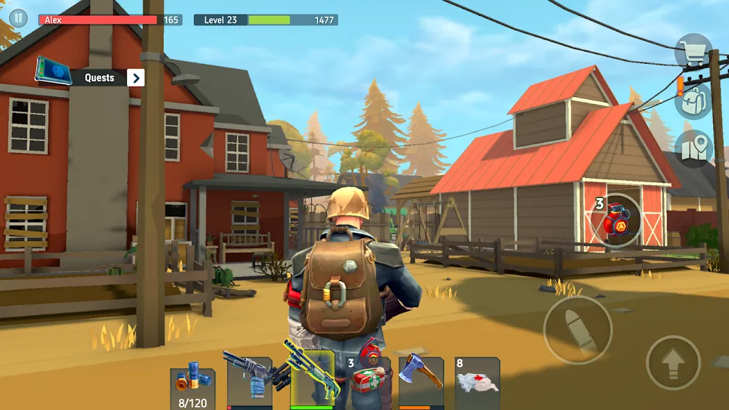 TEGRA: Zombie survival island на Андроид — Мод Безлимитные ресурсы и оружие — скриншот 3 TEGRA: Zombie survival island на Андроид — Мод Безлимитные ресурсы и оружие — скриншот 3