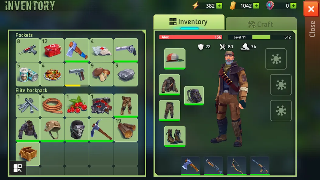 TEGRA: Zombie survival island на Андроид — Мод Безлимитные ресурсы и оружие — скриншот 5 TEGRA: Zombie survival island на Андроид — Мод Безлимитные ресурсы и оружие — скриншот 5