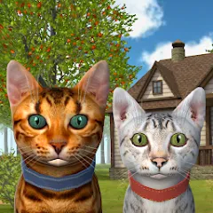 Взломанная Cat Simulator : Kitties Family на Андроид — Много котят и безлимитные монеты