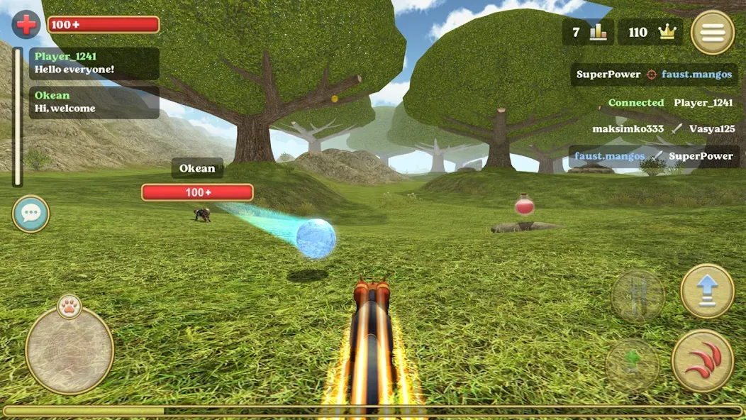 Squirrel Simulator 2 : Online на Андроид — Мод Много орехов и открыты все уровни — скриншот 2