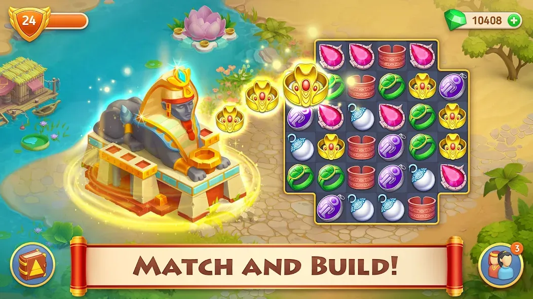 Скачать Cradle of Empires: 3 in a Row на Андроид — Безлимитные монеты и энергии — скриншот 1 Скачать Cradle of Empires: 3 in a Row на Андроид — Безлимитные монеты и энергии — скриншот 1
