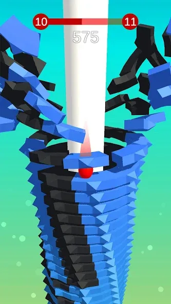 Stack Ball - Crash Platforms MOD — Без рекламы и бесконечные жизни на Андроид — скриншот 1