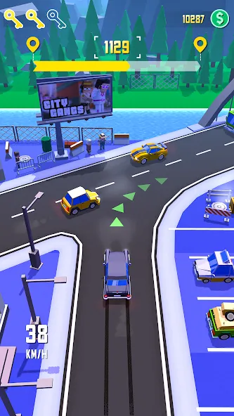 Скачать Taxi Run: Traffic Driver (Мод: Безлимитные деньги и топливо) на Андроид — скриншот 2