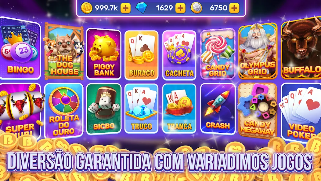 Скачать Bacana Games: Buraco & Slots с модом — Безлимитные монеты и бонусы — скриншот 1 Скачать Bacana Games: Buraco & Slots с модом — Безлимитные монеты и бонусы — скриншот 1