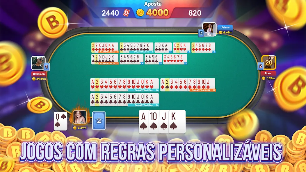 Скачать Bacana Games: Buraco & Slots с модом — Безлимитные монеты и бонусы — скриншот 2 Скачать Bacana Games: Buraco & Slots с модом — Безлимитные монеты и бонусы — скриншот 2
