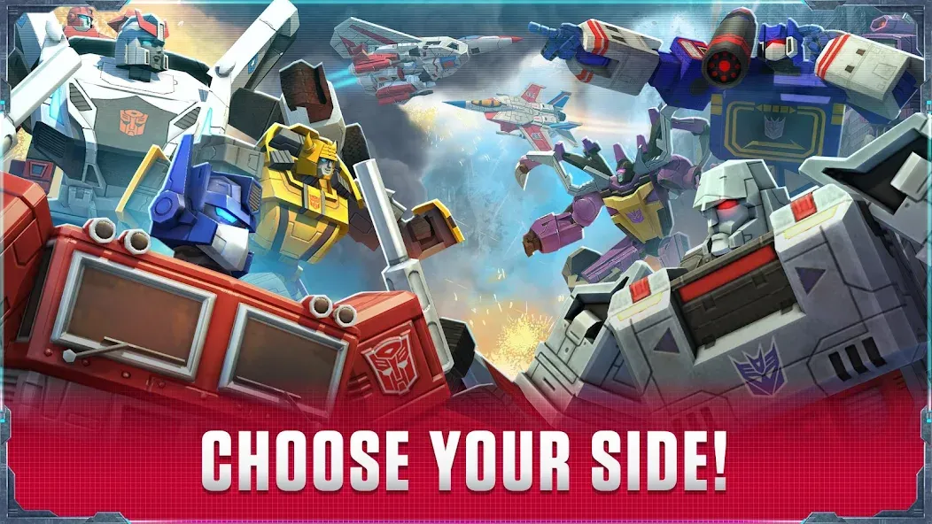 Transformers: Earth Wars Beta — Мод: Безлимитные ресурсы и открыты герои — скриншот 1