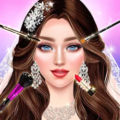 Скачать взломанную Dress Up Fashion: Makeup Games — Безлимитные деньги и все наряды