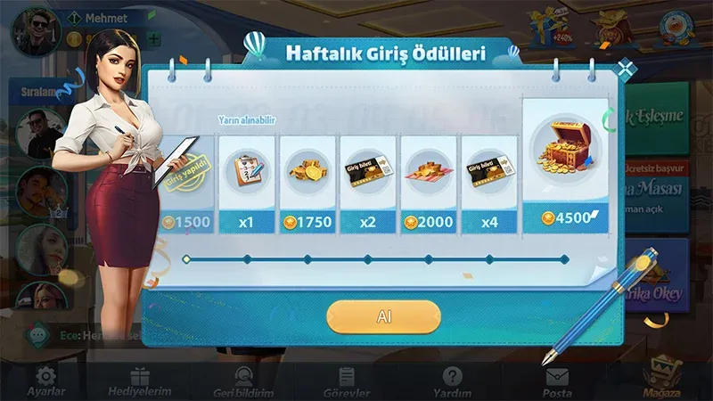 Скачать 101 Okey VIP с модом — Безлимитные монеты и vip-функции — скриншот 3