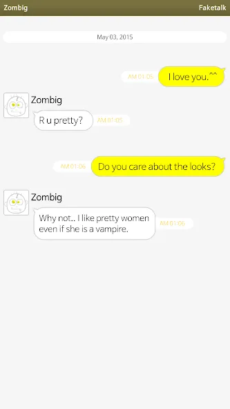 Faketalk - Chatbot — Мод: Умный чат-бот без ограничений — скриншот 1